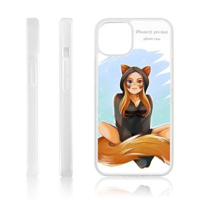 China DIAL Hot Sales 2D Sublimation Tempered Glass Phone Case TPU+PC Sublimation Blank Phone Case for sale