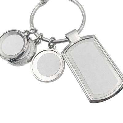 China Sublimation Top Sale Guaranteed Sublimation Blanks Quality Customized Zinc Alloy Key Chain for sale