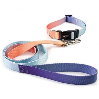 China 2022 Custom Nylon Training Dog Leash Collar And Quick Version Leisure Dog Leash Manufacturer Dog Leash for sale