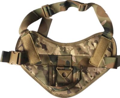 China Viable China OEM High Quality No Pull Single Adjustable Nylon Tactical Military Chest Dog Vest Army Harness for sale