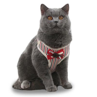 China Fashion Viable Wholesale Dog Cat Harness Vest Traction Rope Bow Tie for sale