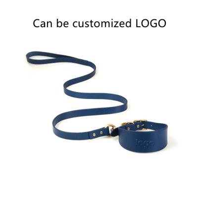 China Personalized Adjustable Leather Dog Pet Dog Leash Custom Leather Collar Leash And Leather Collar Vest Leash New Metal Rivet Collar for sale