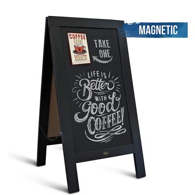 China Eco - Friendly Wholesale Custom House Free Standing Wooden Blackboard Kids for sale