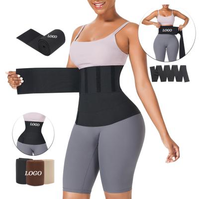 China Custom Logo Waistdear Design Breathable Waistdear New Design Women Waist Wrap Shaper Waist Wrap Women Body Waist Trimmer Belt Workout Corset Weight Trainer for sale