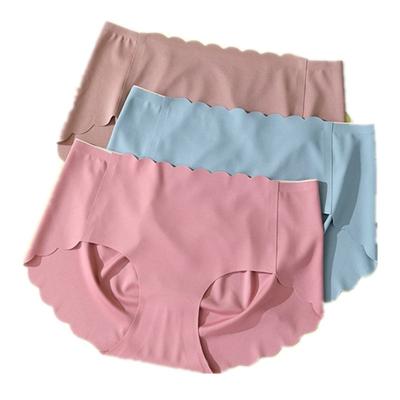 China Best Selling Seamless Antibacterial Traceless Underwear Ice Silk Briefs Women Seamless Panties for sale