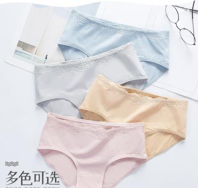 China Antibacterial Drop Shipping In Cotton Stocking Women's Plus Size Different Colors Panties With Mid Rise Design for sale