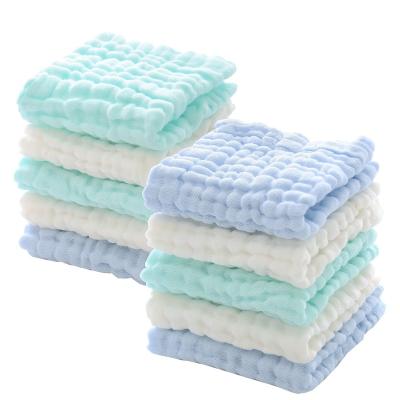 China Viable Multicolor Baby Washcloth Size 10 x 10 Muslin Baby Washcloths Baby Towels And Super Soft Newborn Washcloths Bath Face Towels for sale