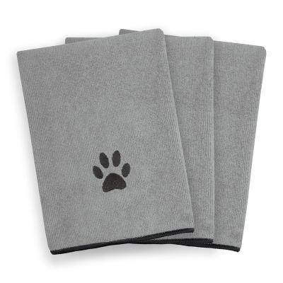 China Soft Absorbent Dog QUICK DRY Microfiber Towel Pet Bath Towel Dog Drying Grooming Towel For Bathing And Grooming for sale