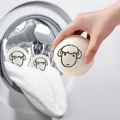 China Laundry Softener and Cleaning Pet Hair Removing Drier Balls Woolen Balls for Softening Clothes for Pampering Hair Dryer Balls for Removing Fiber Pet Hair for sale