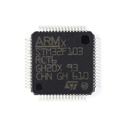 China ST STM32F103RCT6 Microcontroller Image Microcontrol LQFP64 SSTM32F103 IC Chip Electronic Components LQFP-64 STM32F103RCT6 48KB for sale