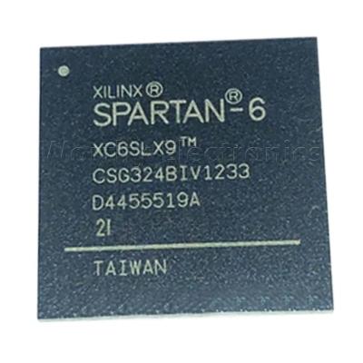 China New and original XC6SLX9-2CSG324I XC6SLX9-2CSG324I BGA-324 standard IC Xilinx programmable electronic component logic device XC6SLX9-2CSG324I for sale