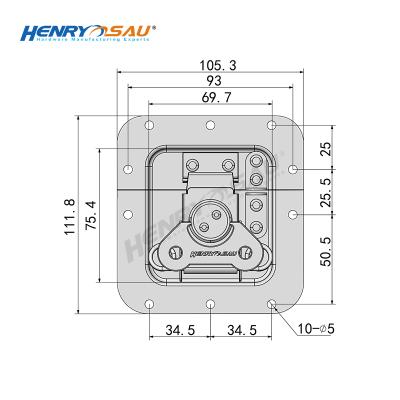 China Flight Case / Aluminum Case / Audio Equipment Case / Case Hardware Suppliers Flight Case Stage Performance Parts Small Padlockable Recessed Crome Latches for sale