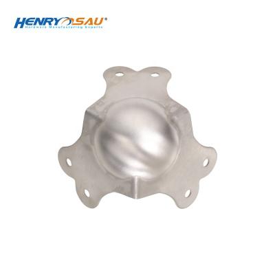 China Decorative Stainless Steel 1.2mm Thickness Large Flight Case Metal Ball Corner Hardware Suppliers For Box for sale