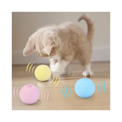 China Best Viable Selling Goods Using Cat Toys Interactive Ball Catnip Cat Training Smart Toys With Noise for sale