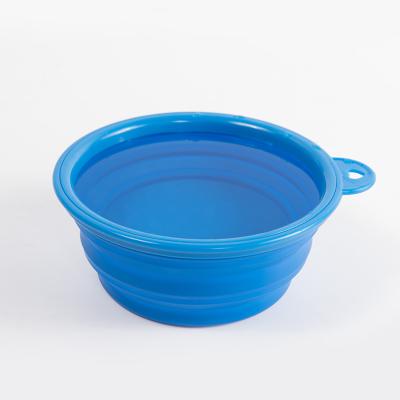 China 1PC Viable Folding Pet Bowl Comes With Portable Silicone Bowl Pet for sale