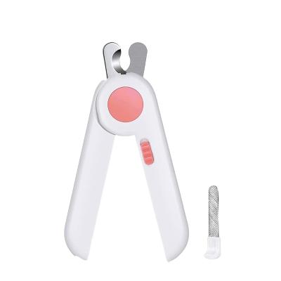 China Viable Pet Grooming Nail Clippers Set LED Pet Nail Scissors With Comfortable Handle for sale