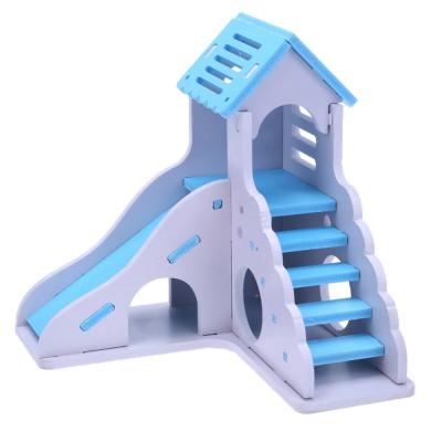 China Factory Price Roof Stocked Type Mini Hamster Carrier Cages Pet House For Hamsters Small Animal for sale