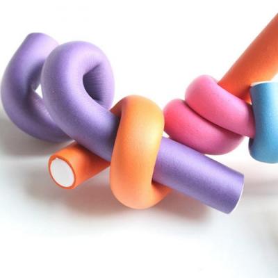 China Widely Soft Rubber Curvy Soft Rods Twist Perm Hair Rollers for sale