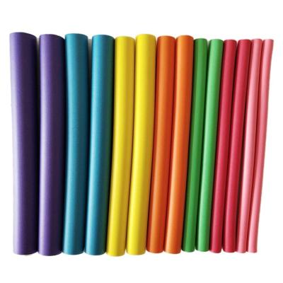 China Widely Hot Sale Hair Curling Flexi Rods Long Soft Rollers Foam Magic Air Hair Rollers for sale