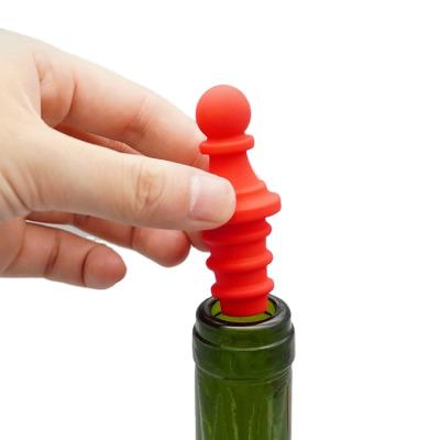 China Stored Joy Custom Wine Accessories Gift Set Beer Bottle Ca PS Silicone Red Wine Sparkle Cap for sale