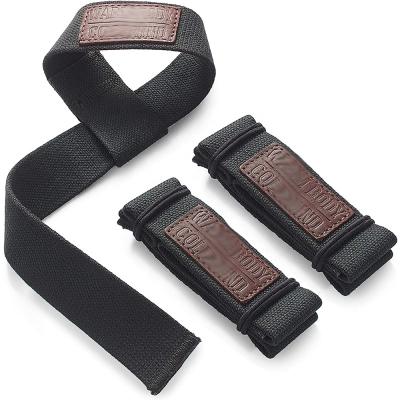 China High Tenacity Professional Grade Heavy Duty Cotton Wrist Support Straps For Weightlifting And Bodybuilding Te koop