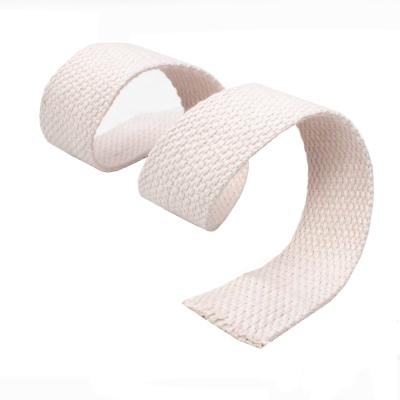 China Cotton Webbing Tape Polyester Cotton Webbing Strap Band 1.3mm Thick Multicolor Stain Viable for sale