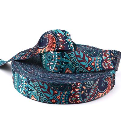 China 5CM DIY Accessories High Tenacity Viable Style Sewing Ethnic Strap Jacquard Ribbon Tape For Luggage Strap for sale