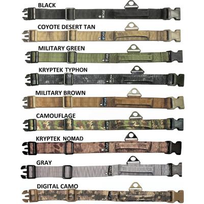 China Durable Camouflage Fan Hook And Loop Nylon High Strength Fire Retardant Outdoor Military Belt for sale