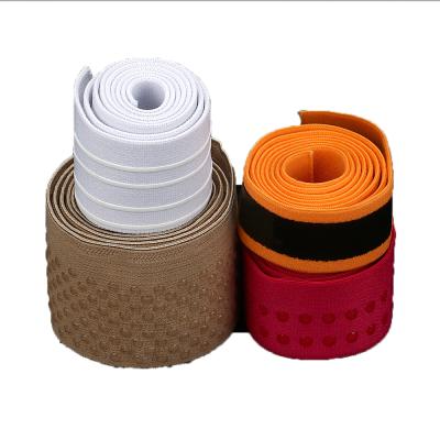 China Black Silicone Anti Slip Sustainable Silicone Elastic Band Anti Slip Rubber Band for sale