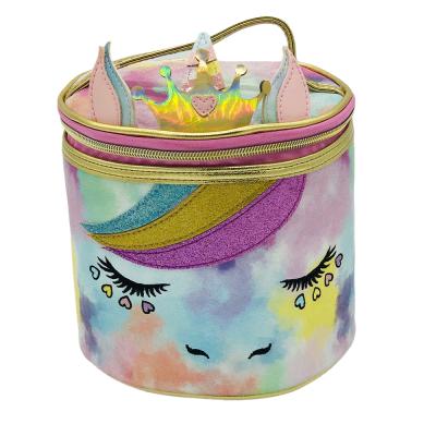 China Fashion Small Travel Makeup Bag Cosmetic Case Organizer with 7 Brush Holder Dividers and 2 Pockets for Women Girls Waterproof Bag for sale