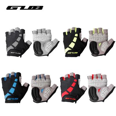 China Sports Cycling Gloves Anti-sweat Men Breathable Anti-slip Gloves Women Half Finger Breathable Shockproof Gloves Bike Bicycle Glove for sale