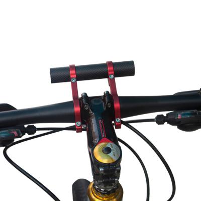 China Carbon Fiber Tube + Clip 11CM Supplement Carbon Bike Headlight Holder Aluminum Bicycle Handlebar Extended To Frame Multifunctional Accessories Ultralight Mount Support for sale