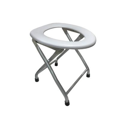 China Chinese Low Price Portable Folding Stools With Back Toilet Chair Toilet Commode Chair For Disabled Or Elderly for sale