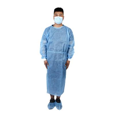 China Isolation Gown With Elastic Cuff Reinforced Nonwoven Surgical Isolation Hospital Medical Surgical Pink PP Nonwoven 50Gsm Gown for sale