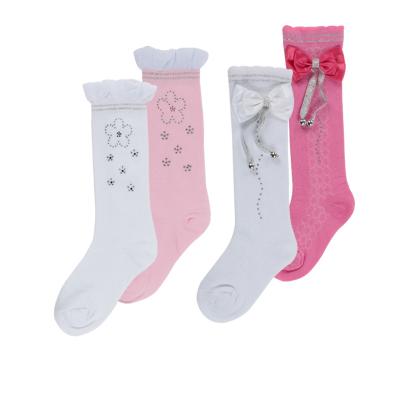 China New long drilled stockings tube socks pressed drill flower lace trend girls long tube socks for sale