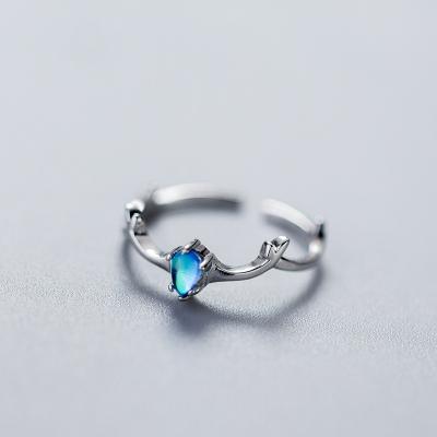 China Fashion 925 Sterling Silver Elk Rings For Women Environmental Friendly Jewelry for sale