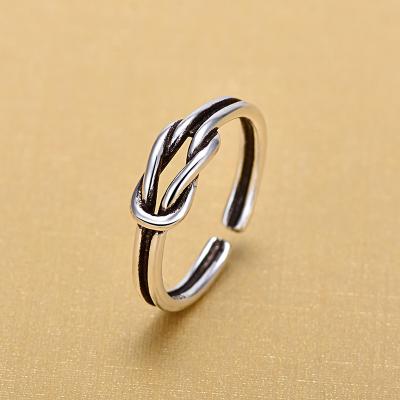 China Wholesale Environmental Friendly 925 Sterling Silver Lovely Cute Bowknot Rings Jewelry for sale