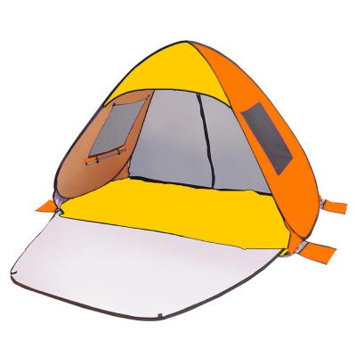 China Portable Camping Tents 4 Person Beach Tents Sun Shelter With Window Quick Auto Open Foldable Tent for sale