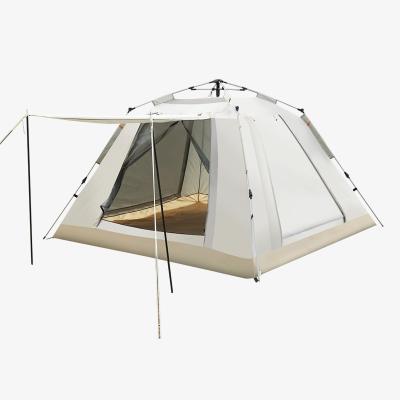 China Waterpoof 2023 Outdoor Customized One Room Inflatable Camping Tents 3-4 Persons Waterproof Canvas Tents for sale