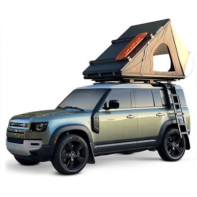 China Upright Bracing Type Off-Road Traveling Foldable Truck Waterproof Shell Roof Top Tent Camping Soft 4x4 People 3-4 People OEM Polyester Outdoor Cotton for sale