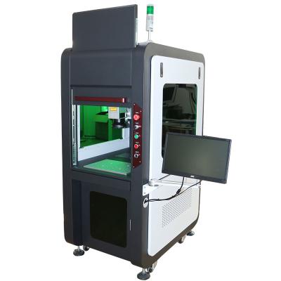 China Gold Jewelry Fiber Laser Marking Machine Full Enclosed Design Power 50W for sale