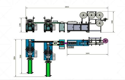 China Disposable Surgical Mask Machine with CE certificate, Automatic model, Capacity around 100-120PPM for sale