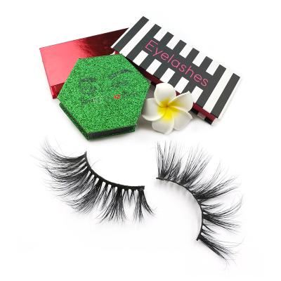 China Fashion Design Hot Sale 3d Mink Eyelashes Strip False Eyelashes Charm Box Packing 25mm 3d Real Mink False Eyelash With Private label for sale