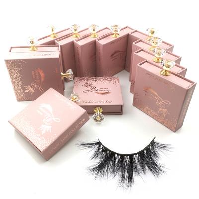 China Natural Soft 3d Eyelashes Soft 25mm Mink Eyelashes With Lashes Different Fashion Design Eyelash Hand Made Vendor Box for sale