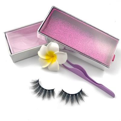 China Fashion Design Free Sample Manufacture False Eyelashes Korea Handmade 3D Volume Lashes Silk Faux Mink Eyelashes for sale