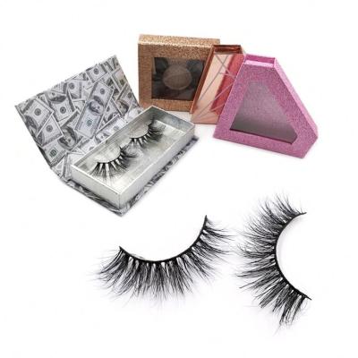 China Natural Fluffy 3d Mink Eyelash Premium 3d Mink Eye Lashes 3d Mink Eyelashes With Custom Packages for sale