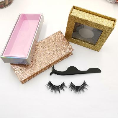 China Fashion design private label 3d silk eyelashes faux mink super light lashes for sale