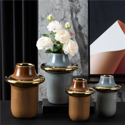 China Nordic Ceramic Home Flower Vases Wedding Modern Minimalist Wholesale Ornament Decor Porcelain Luxury Tall Vase Decoration for sale