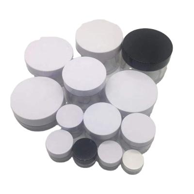 China 0.5oz 1oz 2oz 3oz 5oz 6oz 8oz cosmetic plastic petg containers jars skin care jar with black or white cap for sale