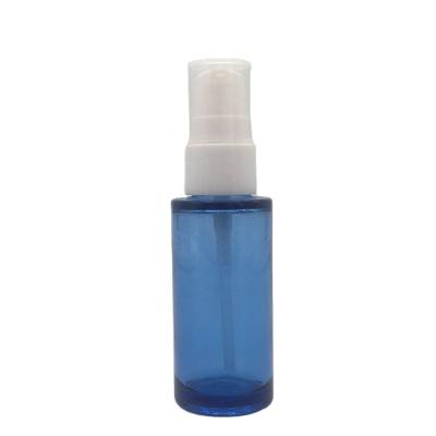 China Round empty cosmetic petg cosmetic 30ml plastic spray bottle for sale